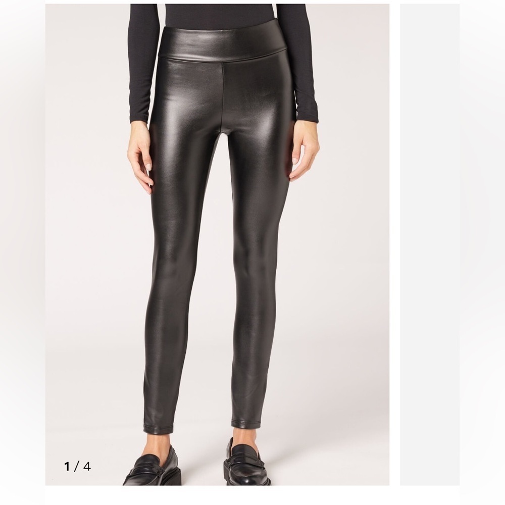Calzedonia Thermal Leather Effect Leggings